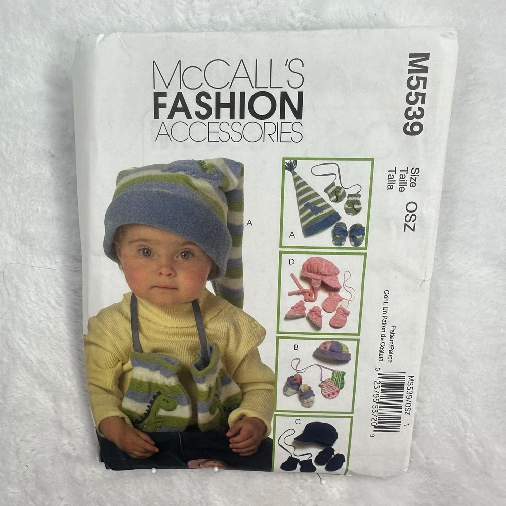 McCall's M5539 UNCUT Sewing Pattern Infants Toddlers OSZ Uncut Factory Folded